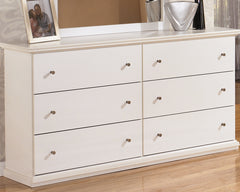 Lullora Furniture - Ashley Furniture - Bostwick Shoals Bedroom - Six Drawer Dresser / White - B139-31