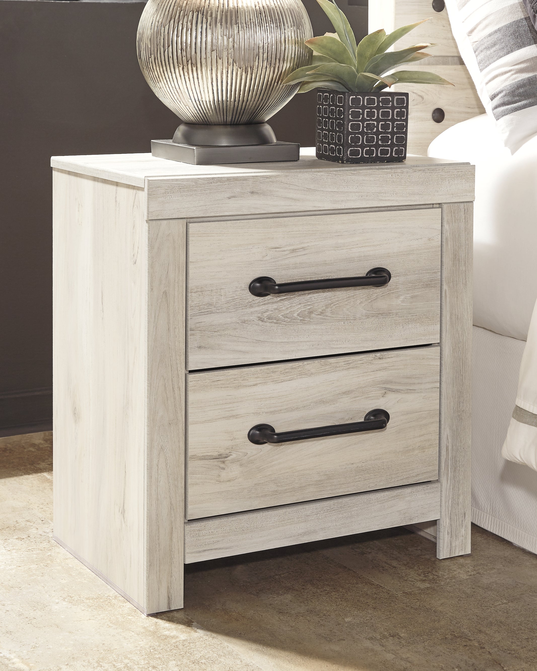 Lullora Furniture - Ashley Furniture - Cambeck Bedroom - King Panel Bed / Whitewash - B192B28