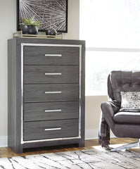 Lullora Furniture - Ashley Furniture - Lodanna Bedroom - Full Panel Bed with 2 Storage Drawers / Gray - B214B5