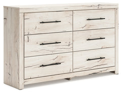 Lullora Furniture - Ashley Furniture - Lawroy Bedroom - Full Panel Bed with Storage / Light Natural - B2310B43