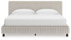 Lullora Furniture - Ashley Furniture - Zuraleus Bedroom - King Upholstered Bed / White - PCB3381B13