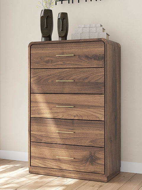 Lullora Furniture - Ashley Furniture - Fortlorn Bedroom - Dresser / Walnut Brown - PCB386-31
