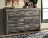 Lullora Furniture - Ashley Furniture - Wynnlow Bedroom - Queen Upholstered Poster Bed / Gray - B440B7