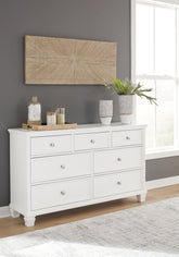 Lullora Furniture - Ashley Furniture - Fortman Bedroom - King Panel Storage Bed / White - B680B22