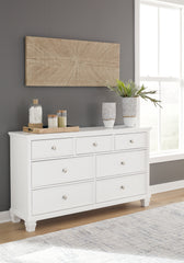 Lullora Furniture - Ashley Furniture - Fortman Bedroom - King Panel Storage Bed / White - B680B22