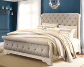 Lullora Furniture - Ashley Furniture - Realyn Bedroom - Queen Upholstered Storage Bed / Two-tone - B743B18