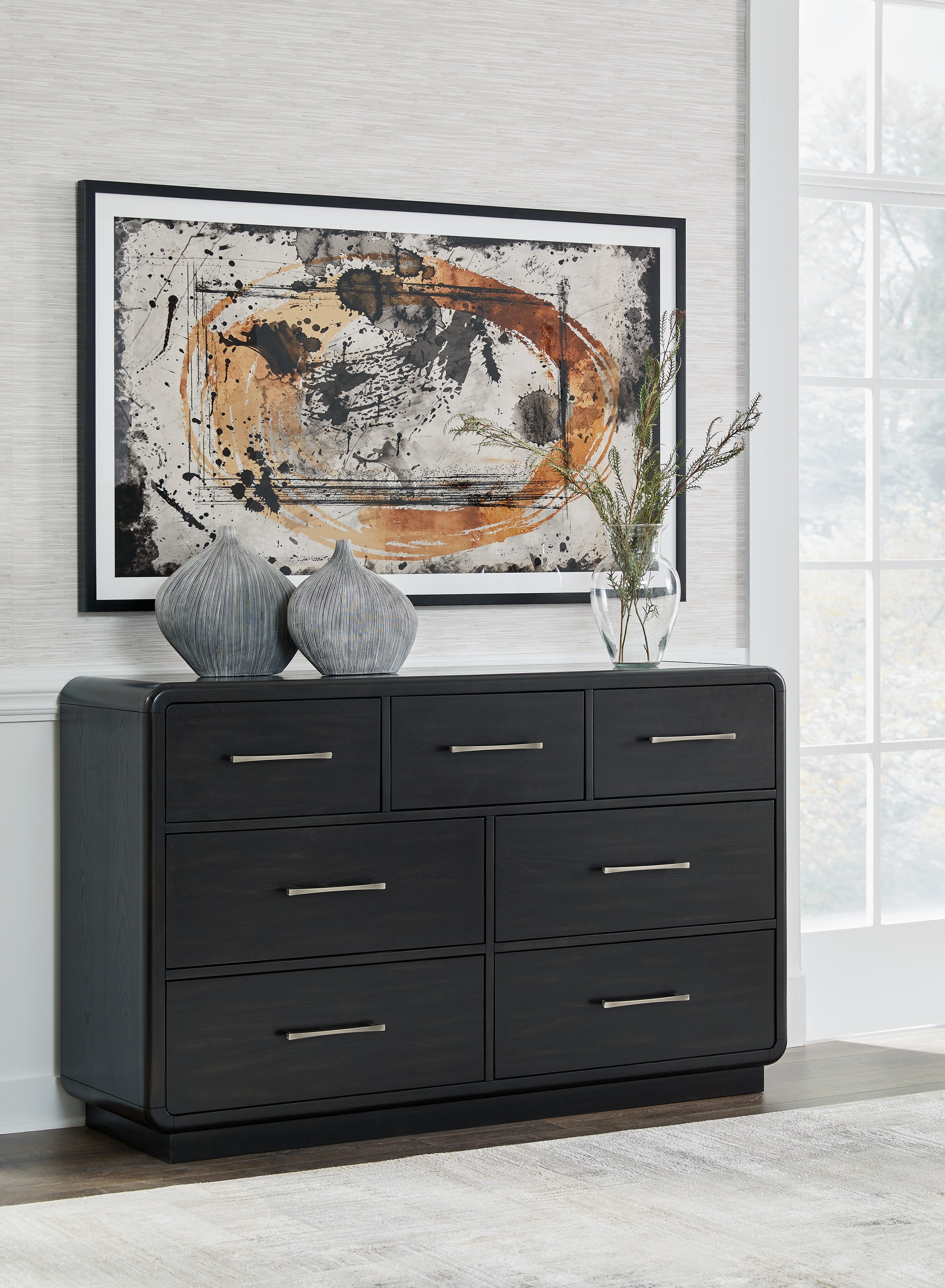 Lullora Furniture - Ashley Furniture - Rowanbeck Bedroom - One Drawer Night Stand / Black - B821-91