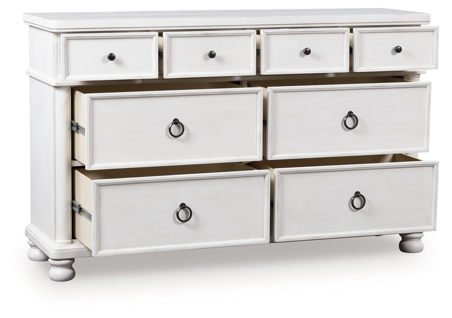 Lullora Furniture - Ashley Furniture - Rowlenstown Bedroom - Three Drawer Night Stand / Antique White - PCB823-93