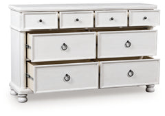 Lullora Furniture - Ashley Furniture - Rowlenstown Bedroom - Three Drawer Night Stand / Antique White - PCB823-93