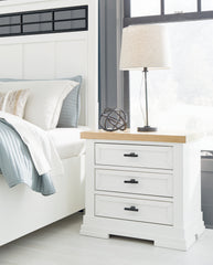 Lullora Furniture - Ashley Furniture - Ashbryn Bedroom - California King Panel Storage Bed / White/Natural - B844B5