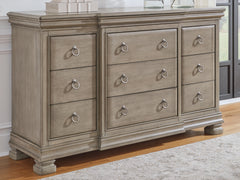 Lullora Furniture - Ashley Furniture - Lexorne Bedroom - Three Drawer Night Stand / Gray - B924-93