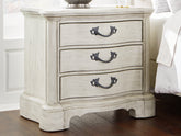 Lullora Furniture - Ashley Furniture - Arlendyne Bedroom - Three Drawer Night Stand / Antique White - B980-93