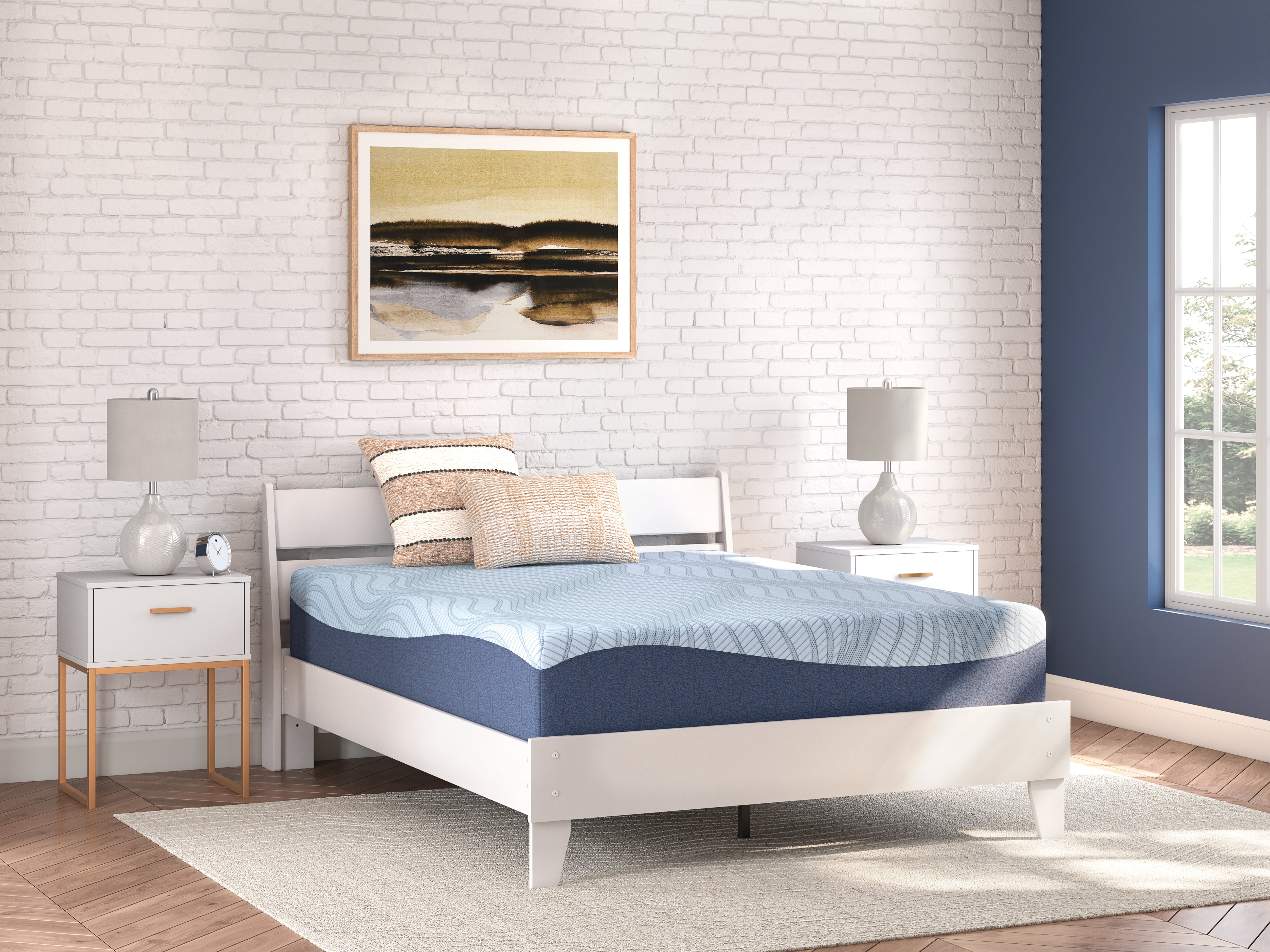 Lullora Furniture - Ashley Furniture - Peak 2.0 12 Memory Foam Mattresses - California King / White - M20651