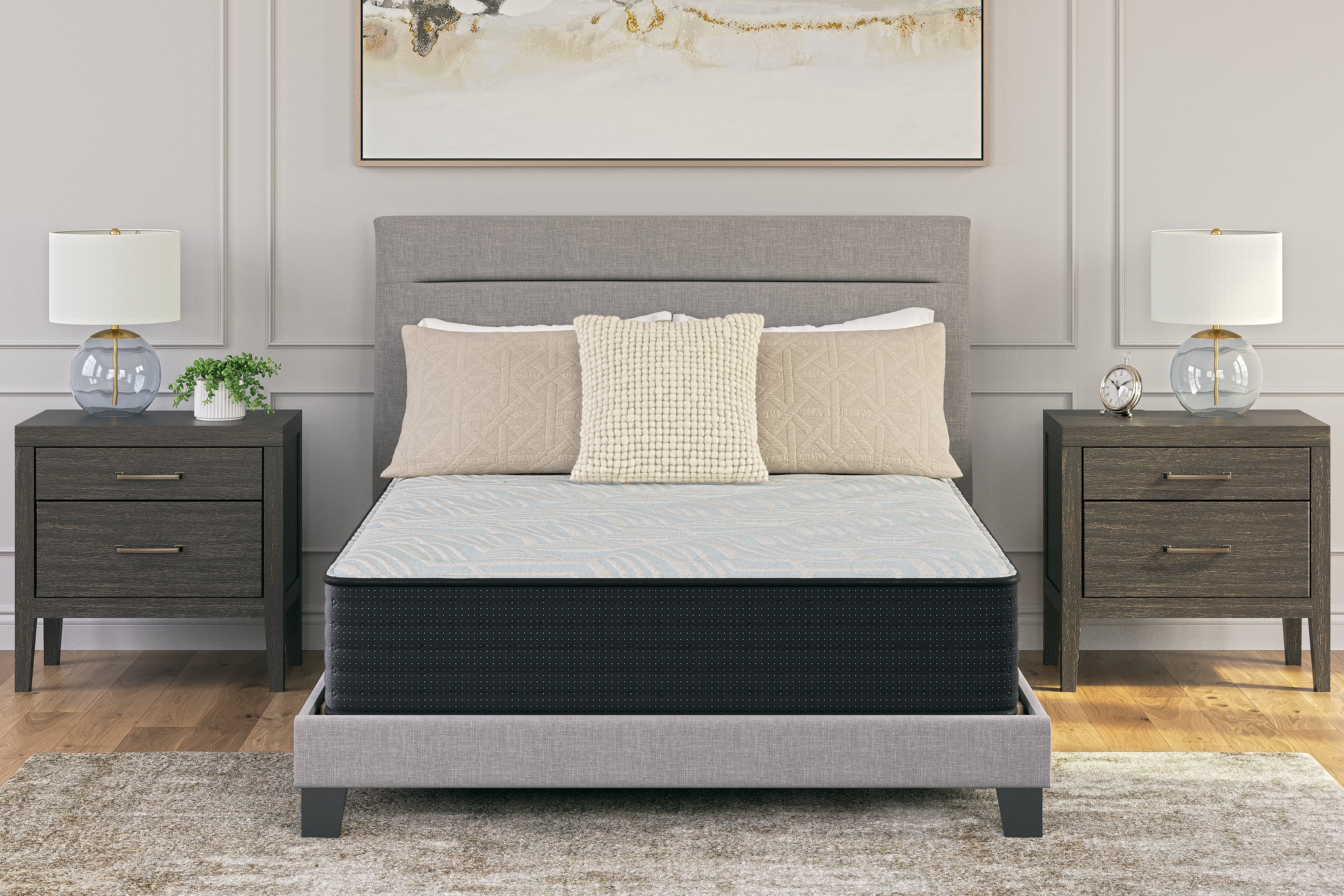 Lullora Furniture - Ashley Furniture - Palisades Firm Mattresses - Twin / Gray/Blue - M41511