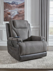Lullora Furniture - Ashley Furniture - 4Z-Peaceful Pause Living Room - Power Lift Recliner / Slate - PC1210412