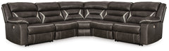 Lullora Furniture - Ashley Furniture - Kincord Sectional - 2-Piece Power Reclining Sectional Sofa / Midnight - 13104S1