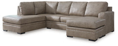 Lullora Furniture - Ashley Furniture - Amuleto Sectional - RAF 2-Piece Sectional with Chaise / Desert - 22405S2