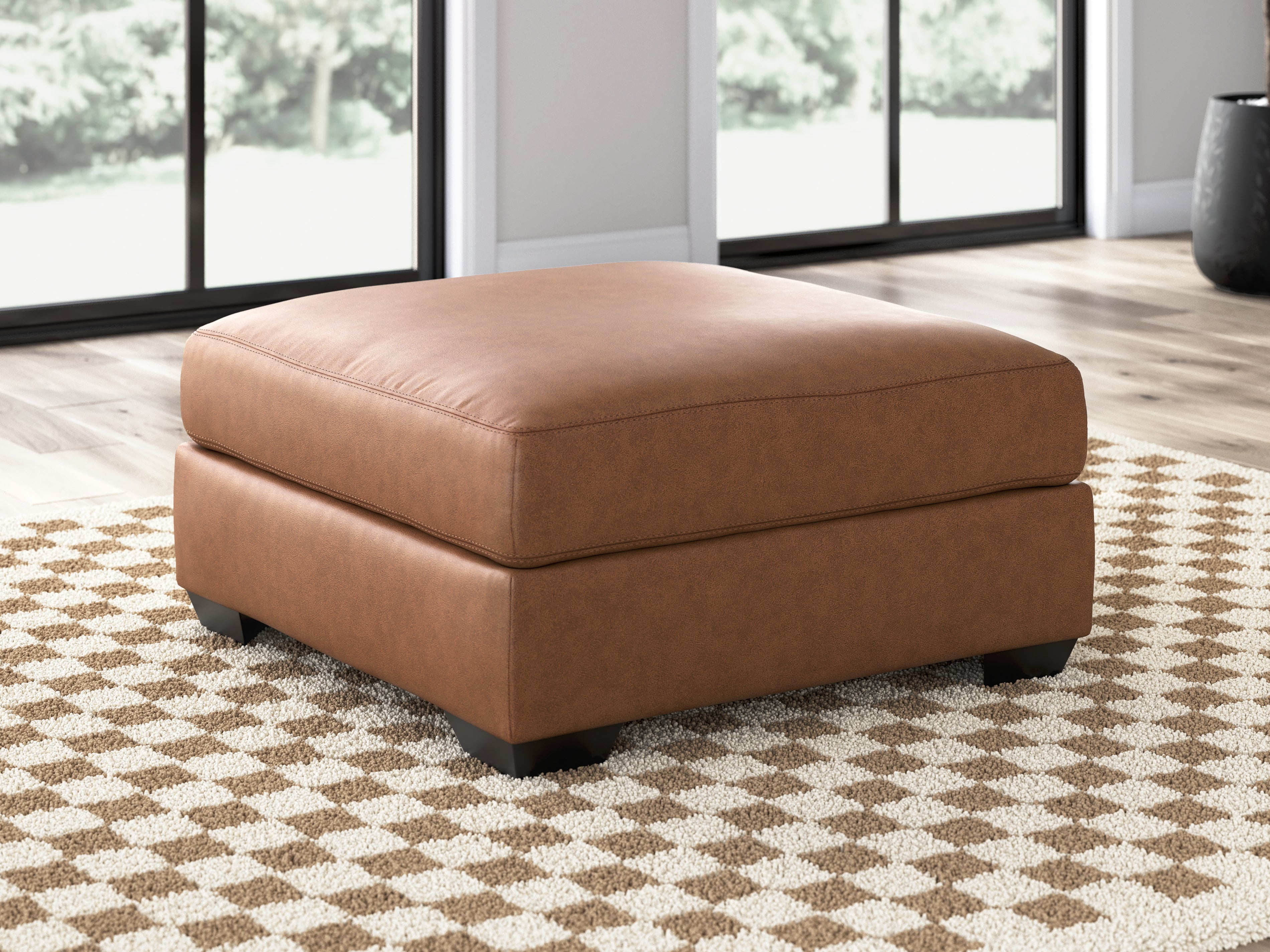 Lullora Furniture - Ashley Furniture - WillowBend Living Room - Oversized Accent Ottoman / Caramel - PC2770408