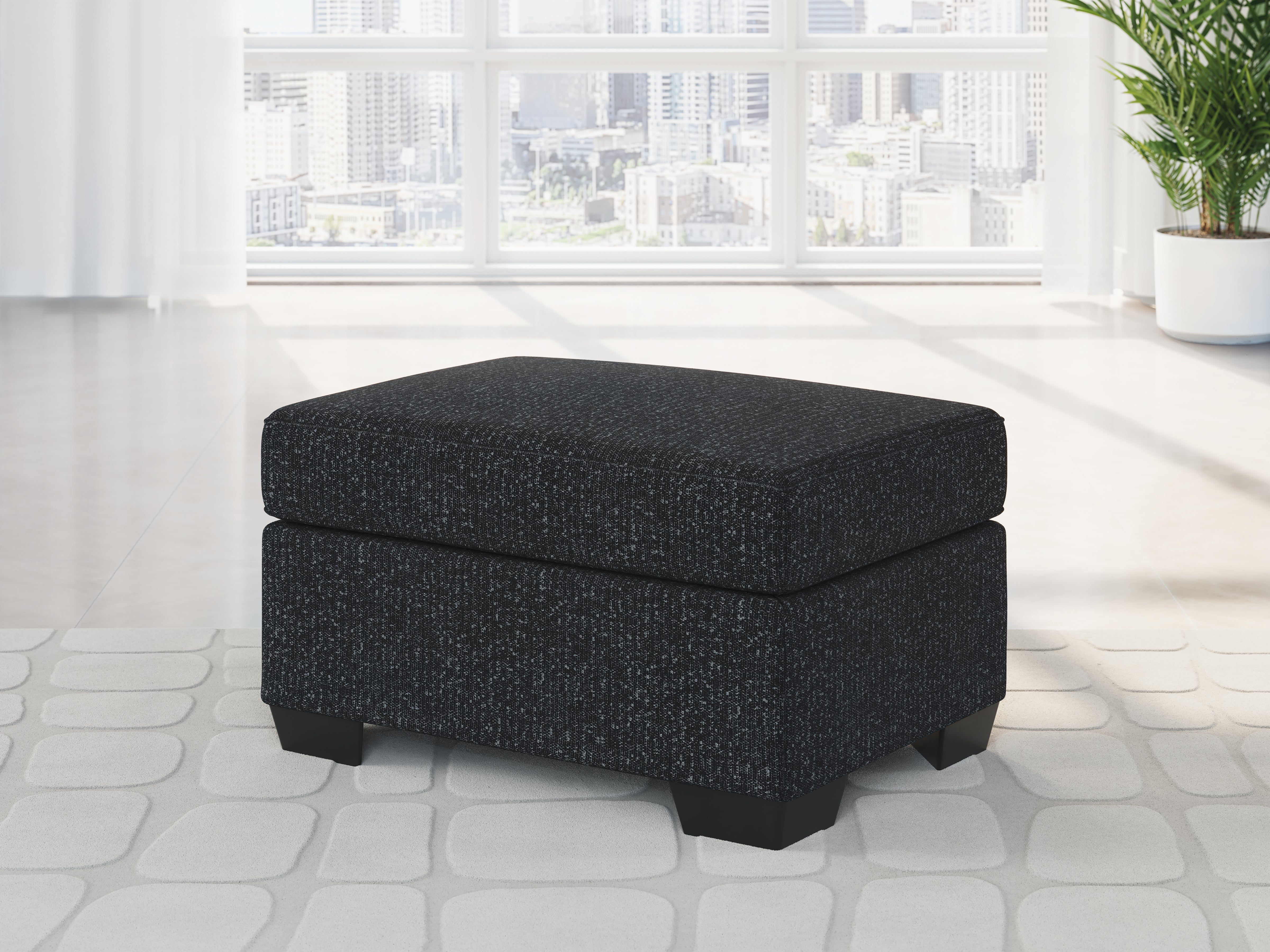 Lullora Furniture - Ashley Furniture - Jasmine Peaks Living Room - Ottoman / Coal - 2890414