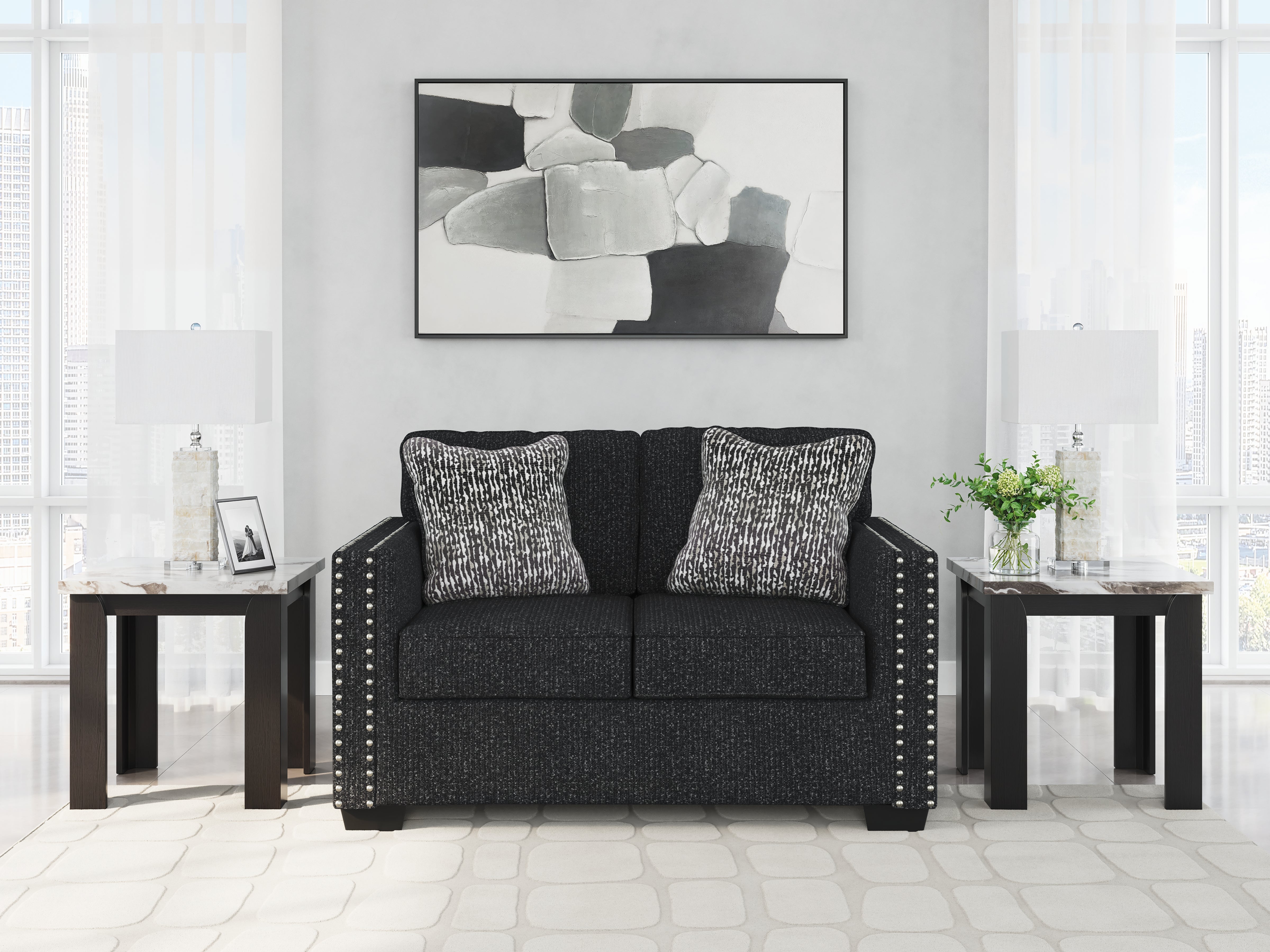 Lullora Furniture - Ashley Furniture - Jasmine Peaks Living Room - Loveseat / Coal - 2890435