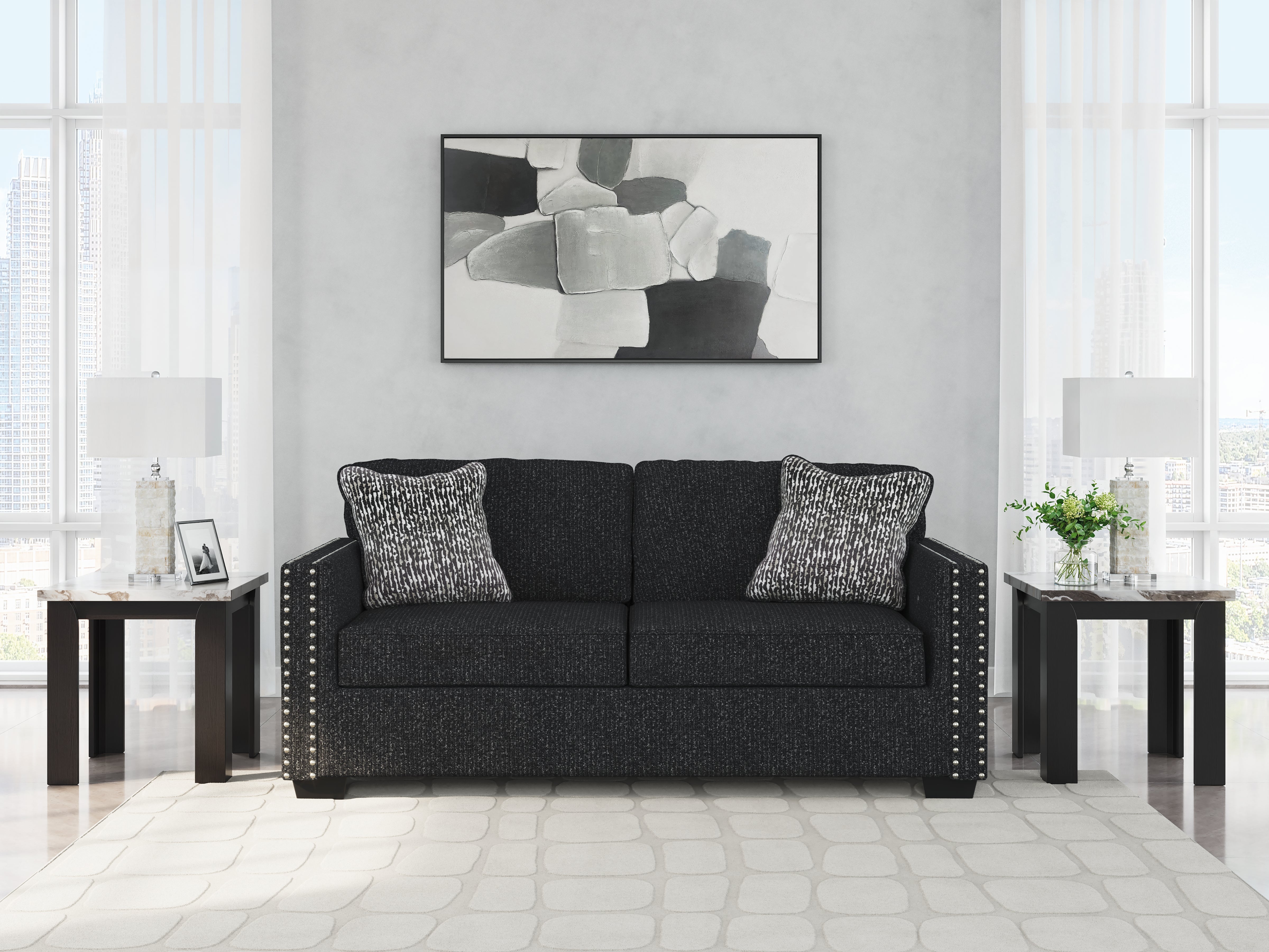 Lullora Furniture - Ashley Furniture - Jasmine Peaks Living Room - Sofa / Coal - 2890438