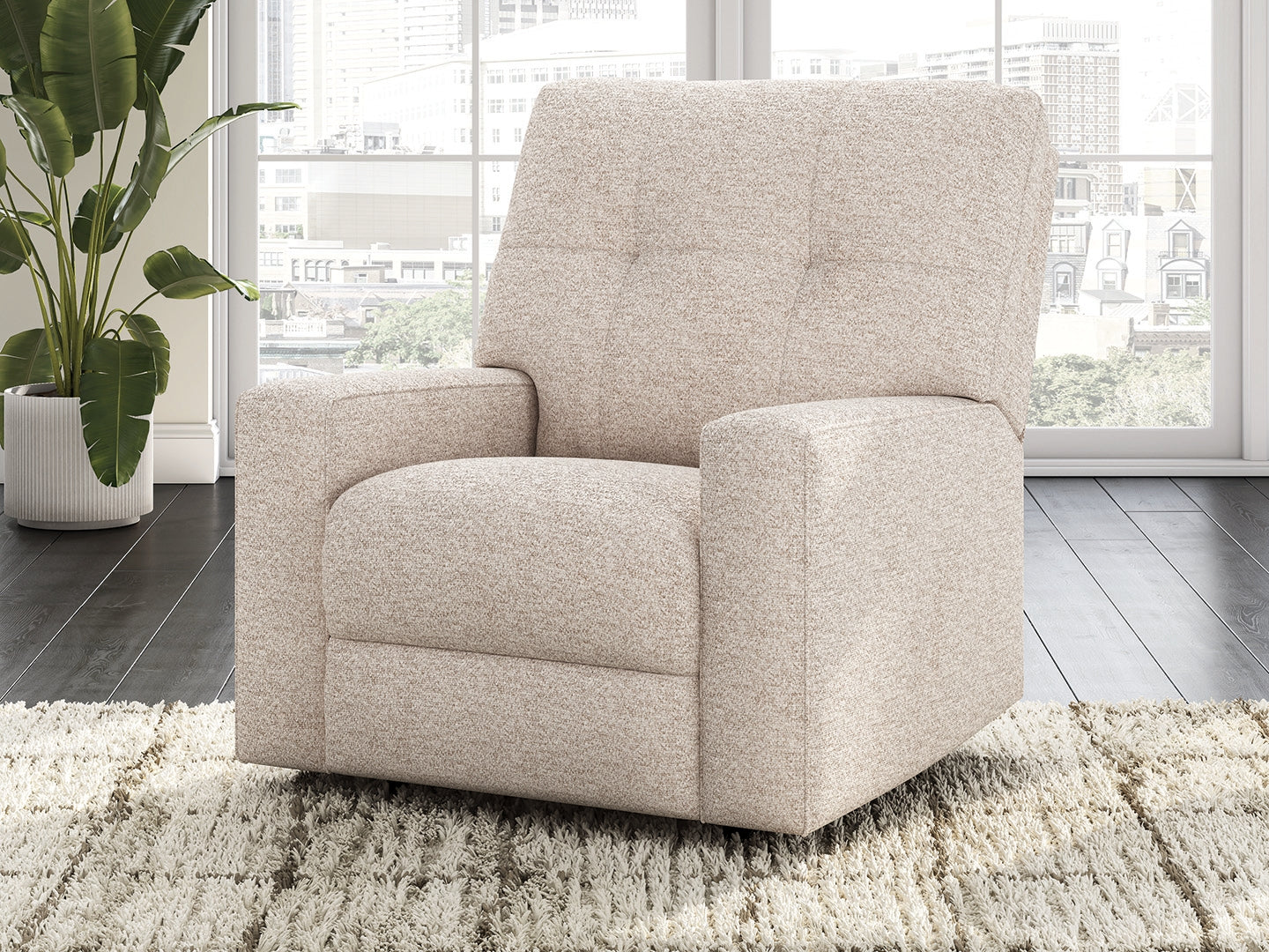 Lullora Furniture - Ashley Furniture - Larimer Living Room - Rocker Recliner / Stone - PC2920325