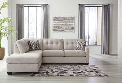 Lullora Furniture - Ashley Furniture - Mahoney Sectional - 2-Piece Sleeper Sectional with Chaise / Chocolate - 31005S4