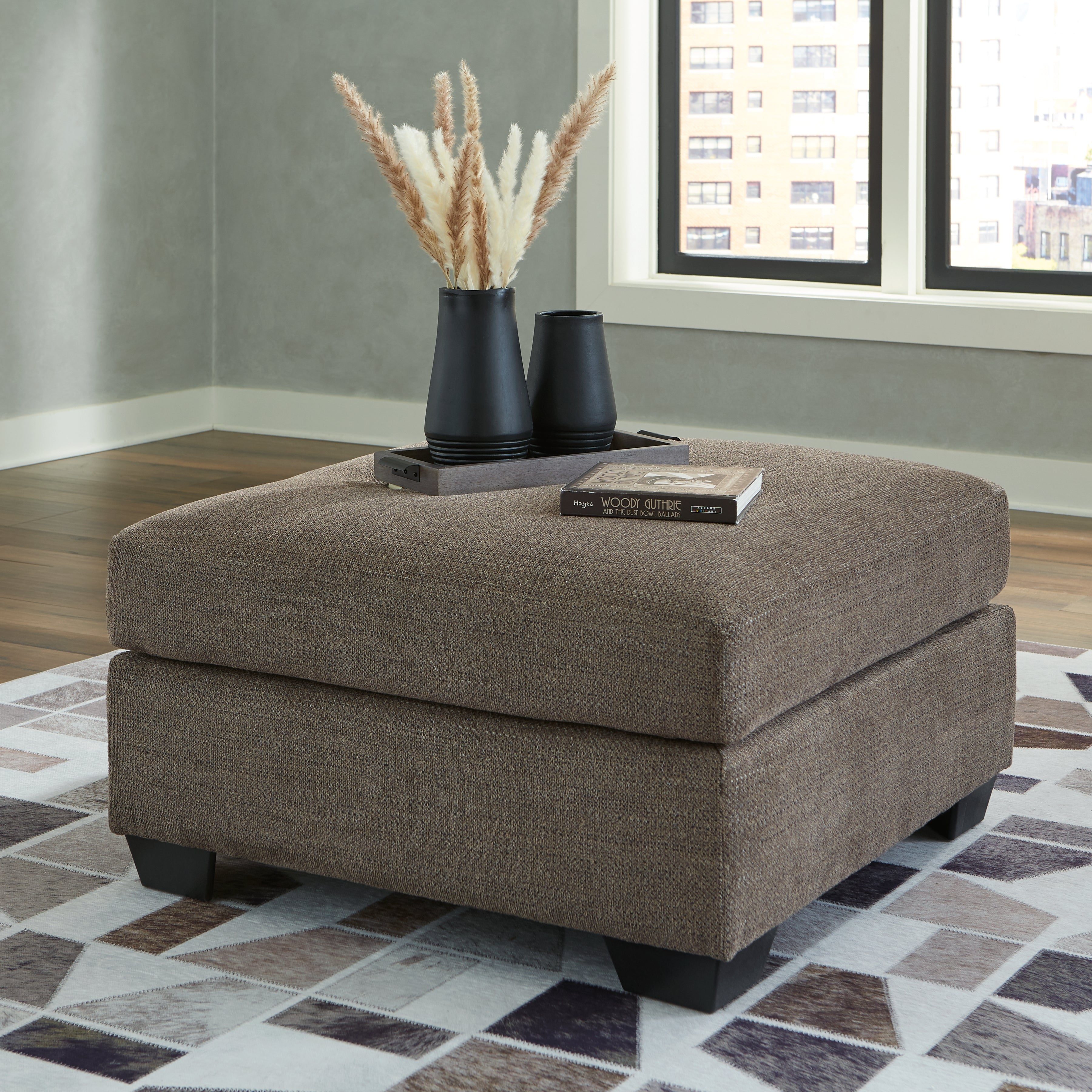 Lullora Furniture - Ashley Furniture - Mahoney Living Room - Oversized Accent Ottoman / Chocolate - 3100508