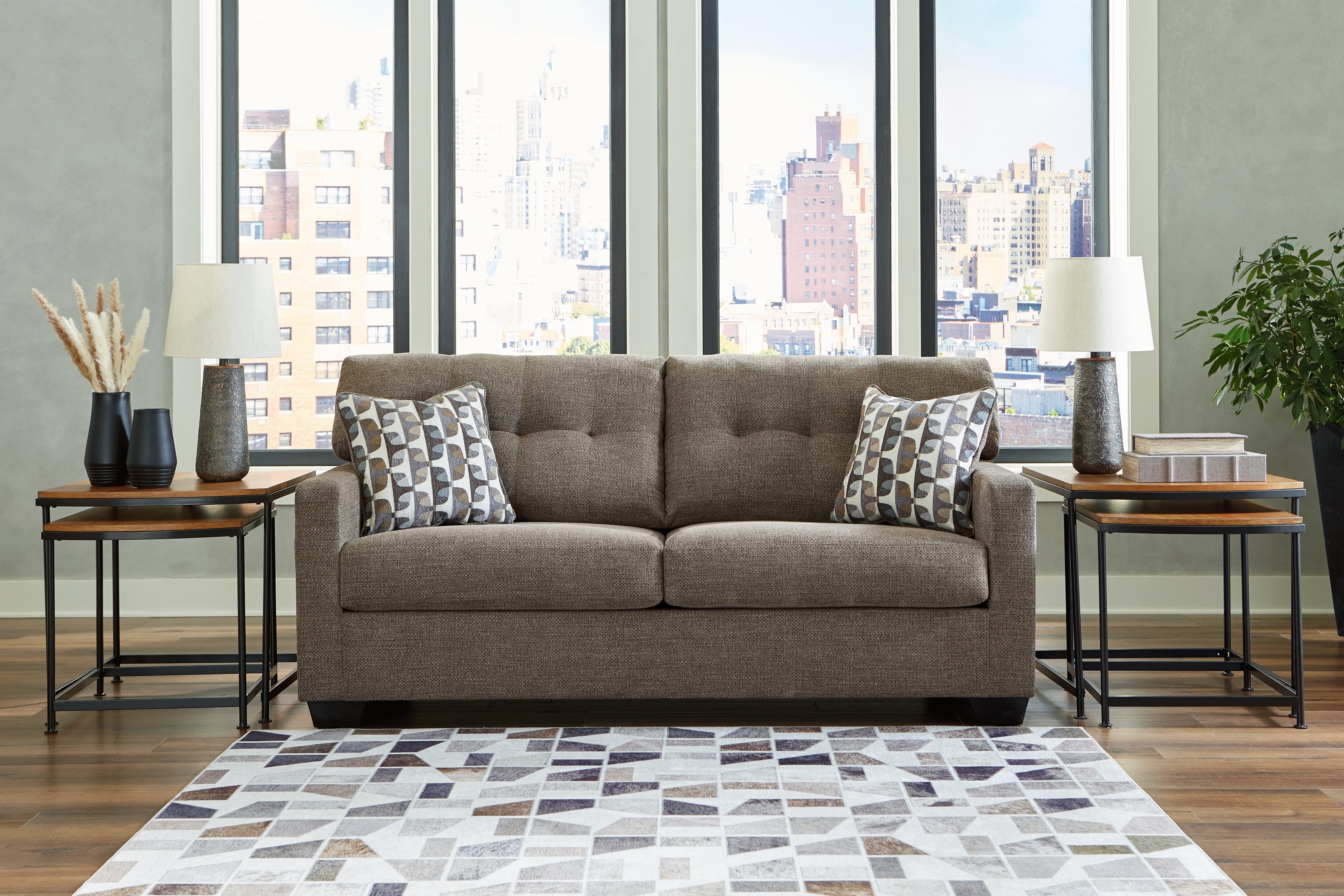 Lullora Furniture - Ashley Furniture - Mahoney Living Room - Sofa / Chocolate - 3100538