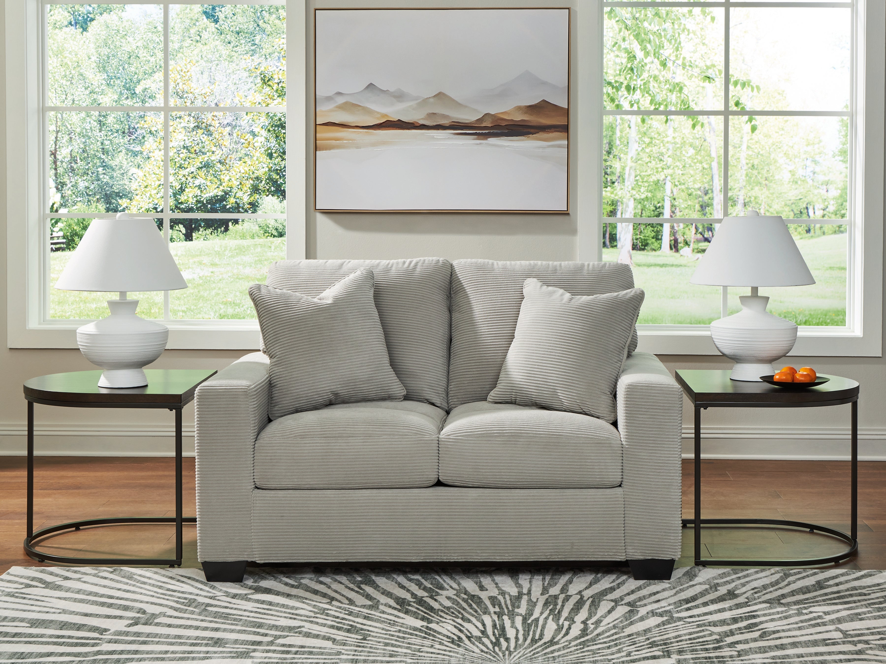 Lullora Furniture - Ashley Furniture - Greenbriar Living Room - Loveseat / Smoke - PC3200535