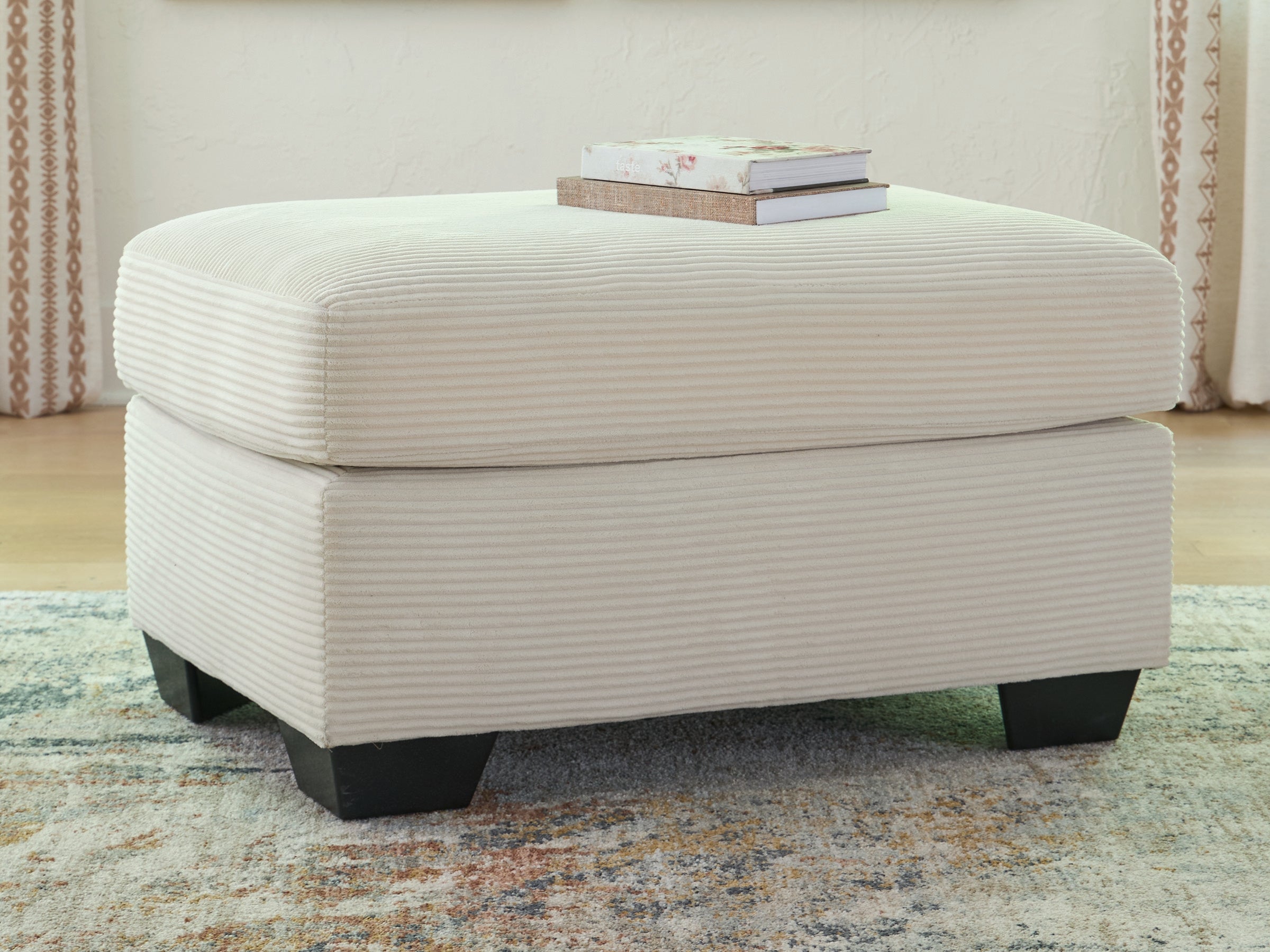 Lullora Furniture - Ashley Furniture - Greenbriar Living Room - Ottoman / Ivory - PC3200614