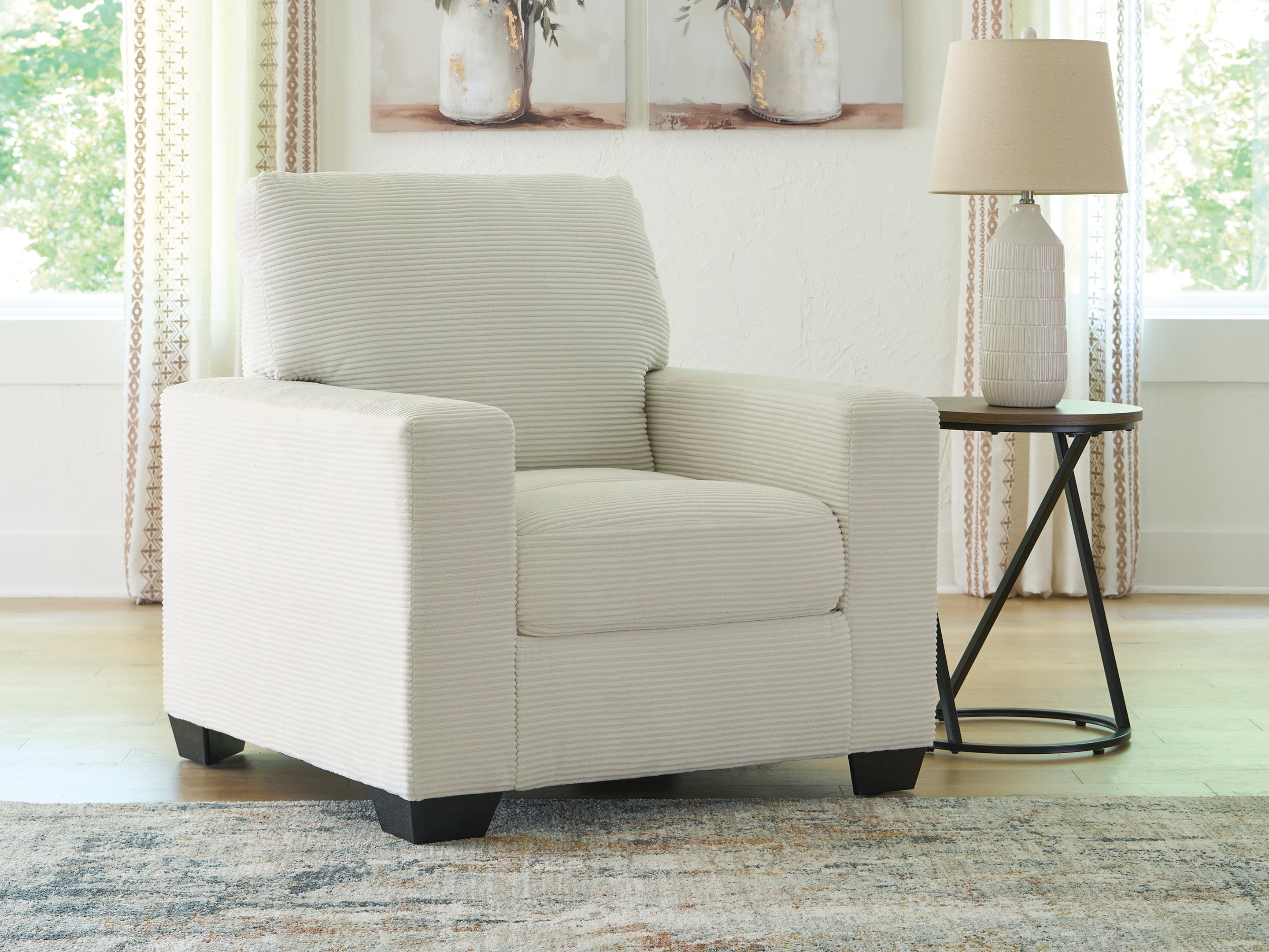 Lullora Furniture - Ashley Furniture - Greenbriar Living Room - Chair / Ivory - PC3200620