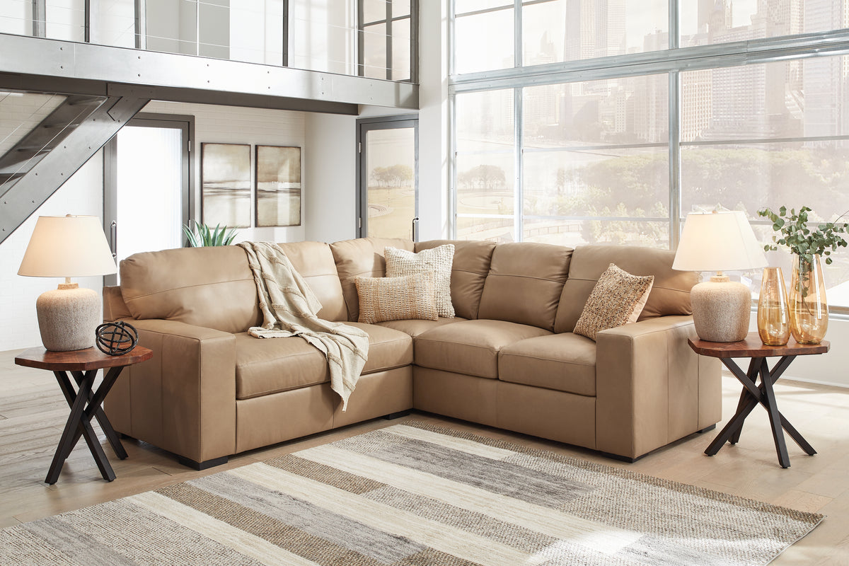 Lullora Furniture - Ashley Furniture - Bandon Sectional - RAF 4-Piece Sectional / Toffee - 38006S6