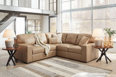 Lullora Furniture - Ashley Furniture - Bandon Sectional - RAF 4-Piece Sectional / Toffee - 38006S6