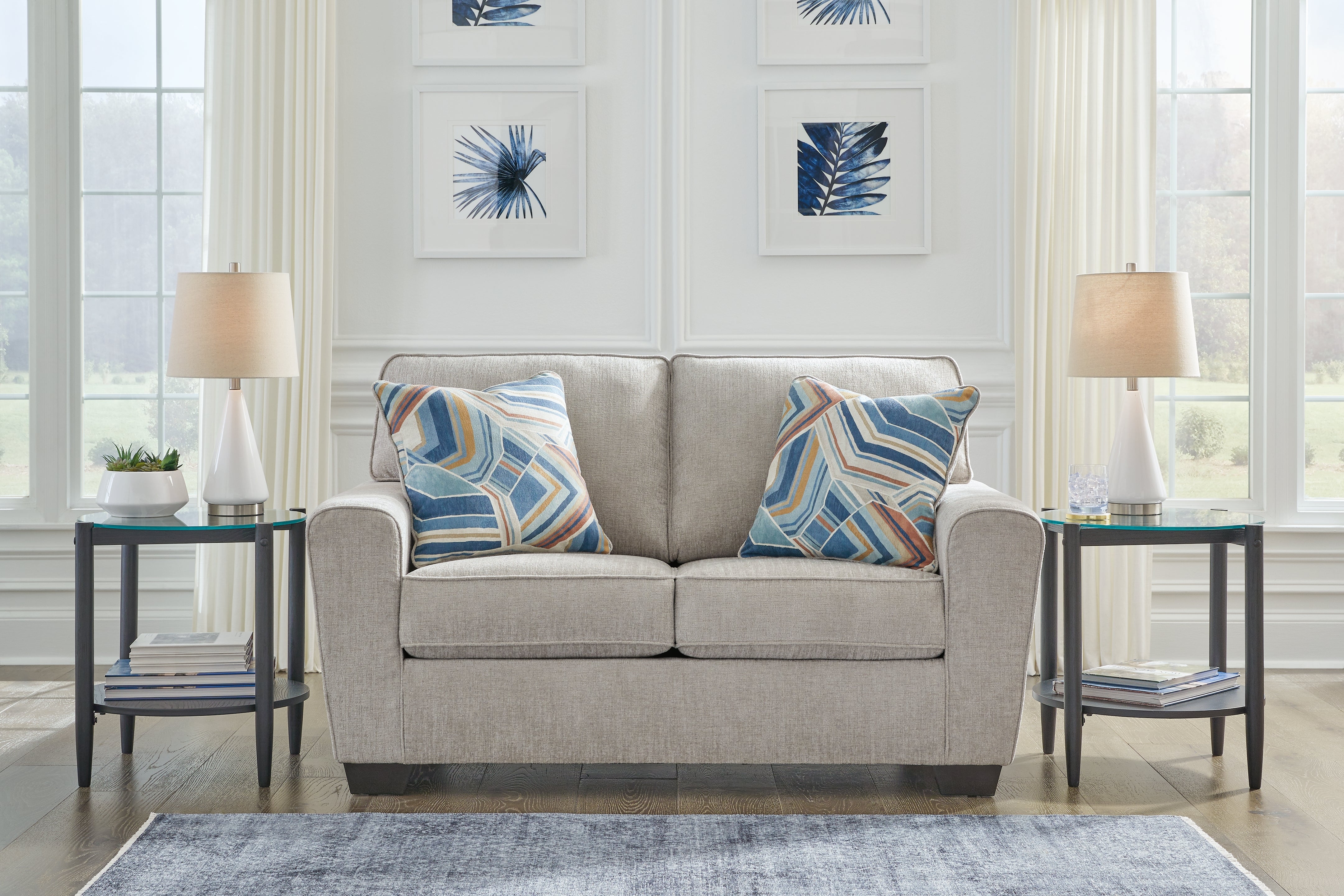 Lullora Furniture - Ashley Furniture - Cashton Living Room - Loveseat / Ice - 4060635