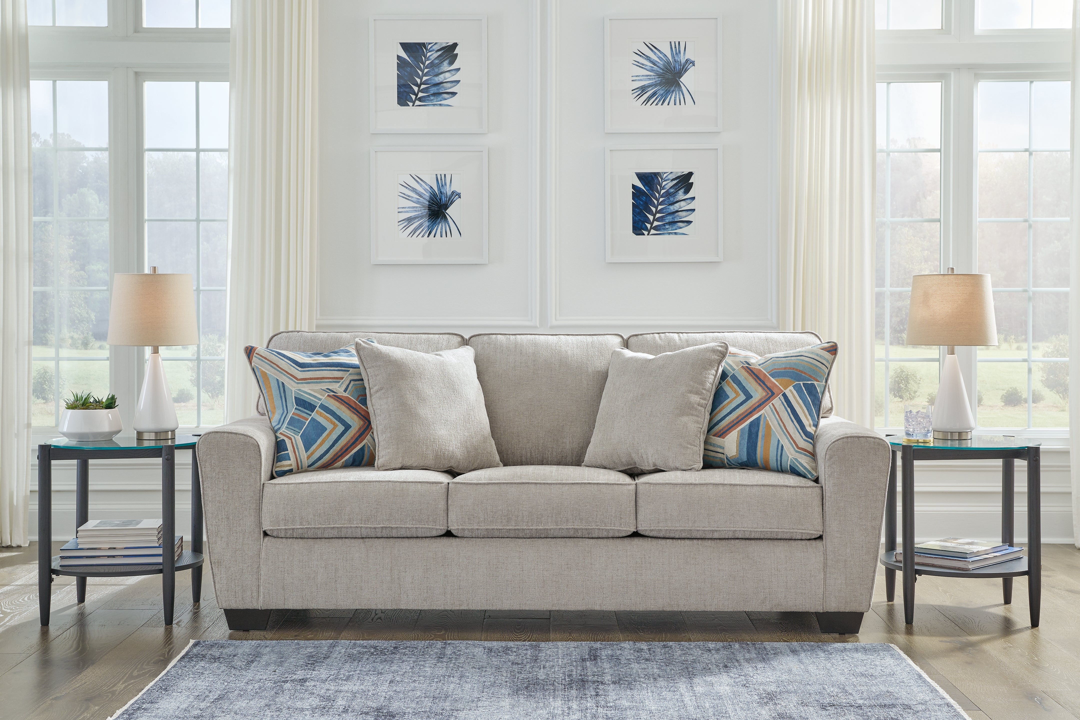 Lullora Furniture - Ashley Furniture - Cashton Living Room - Sofa / Ice - 4060638