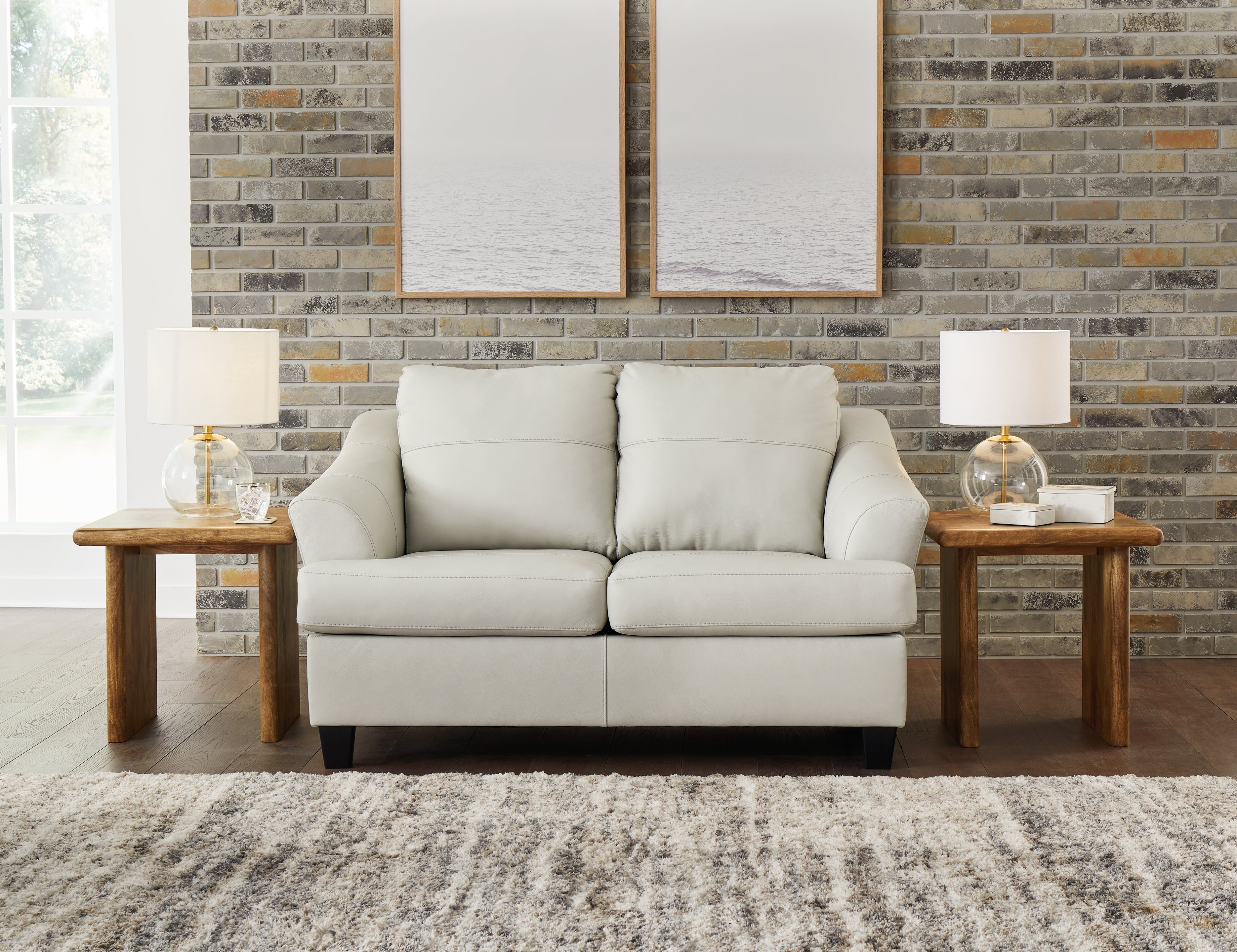 Lullora Furniture - Ashley Furniture - Genoa Living Room - Loveseat / Coconut - 4770435
