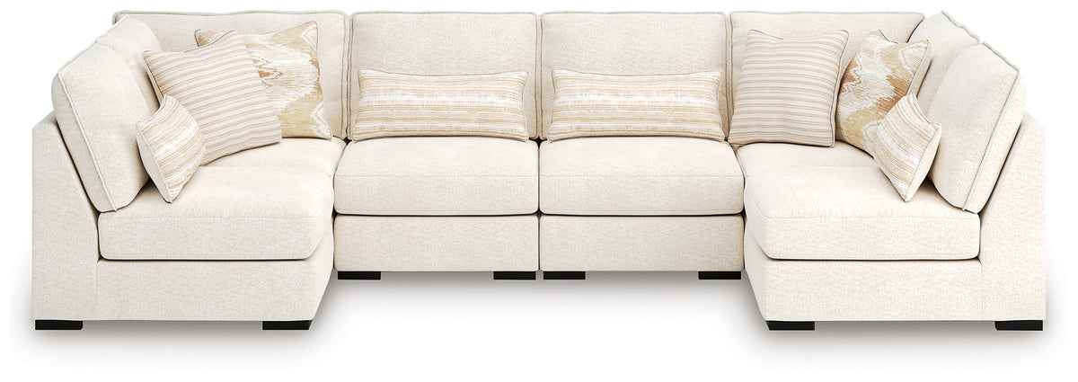 Lullora Furniture - Ashley Furniture - Donelson Creek Sectional - 5-Piece Sectional / Vanilla - 48002S1