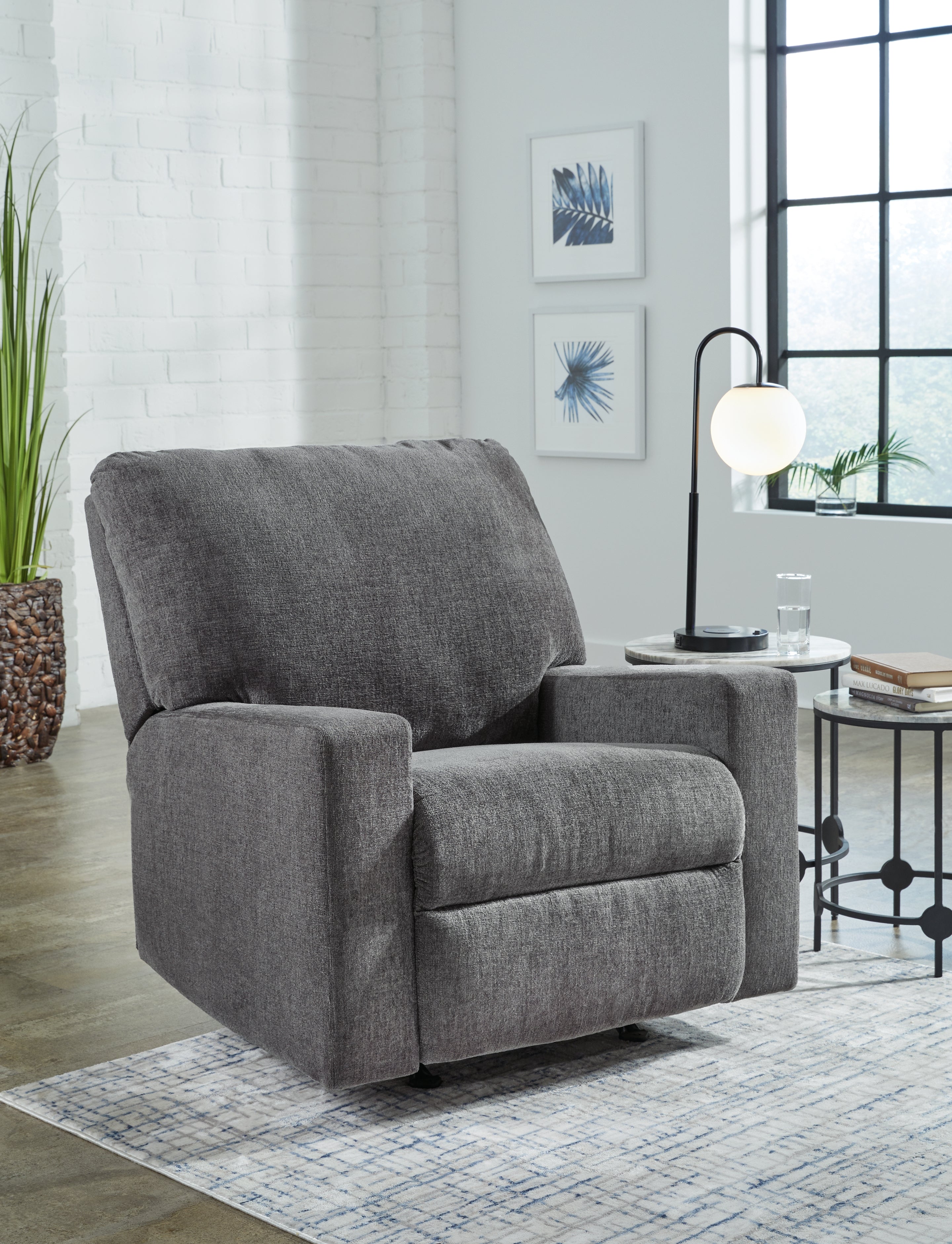 Lullora Furniture - Ashley Furniture - Rannis Living Room - Rocker Recliner / Pewter - 5360225