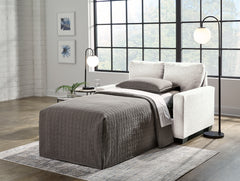 Lullora Furniture - Ashley Furniture - Rannis Living Room - Twin Sofa Sleeper / Pewter - 5360237