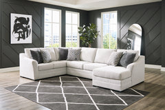 Lullora Furniture - Ashley Furniture - Koralynn Sectional - LAF 3-Piece Sectional with Chaise / Stone - 54102S2