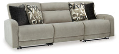 Lullora Furniture - Ashley Furniture - Colleyville Sectional - 7-Piece Power Reclining Sectional with Chaise / Stone - 54405S32