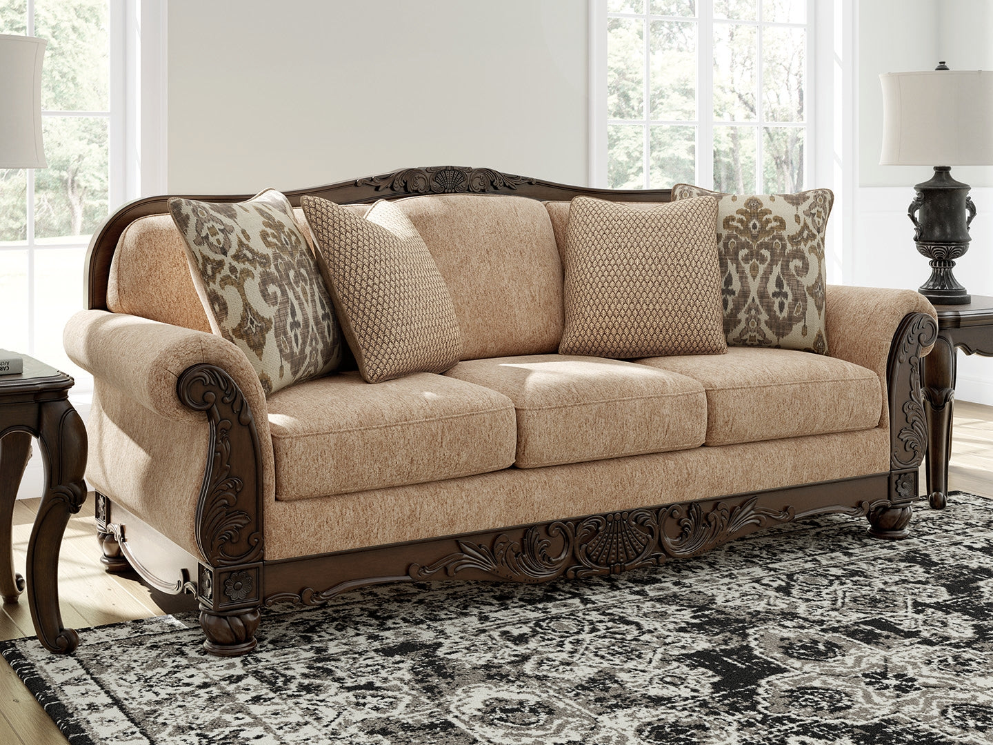 Lullora Furniture - Ashley Furniture - Chelsworth Living Room - Sofa / Golden - PC5790538