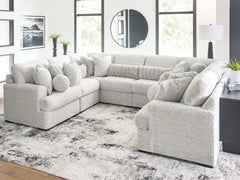 Lullora Furniture - Ashley Furniture - Cuddle Plush Sectional - RAF 2-Piece Sectional / Arctic - PC59106S9