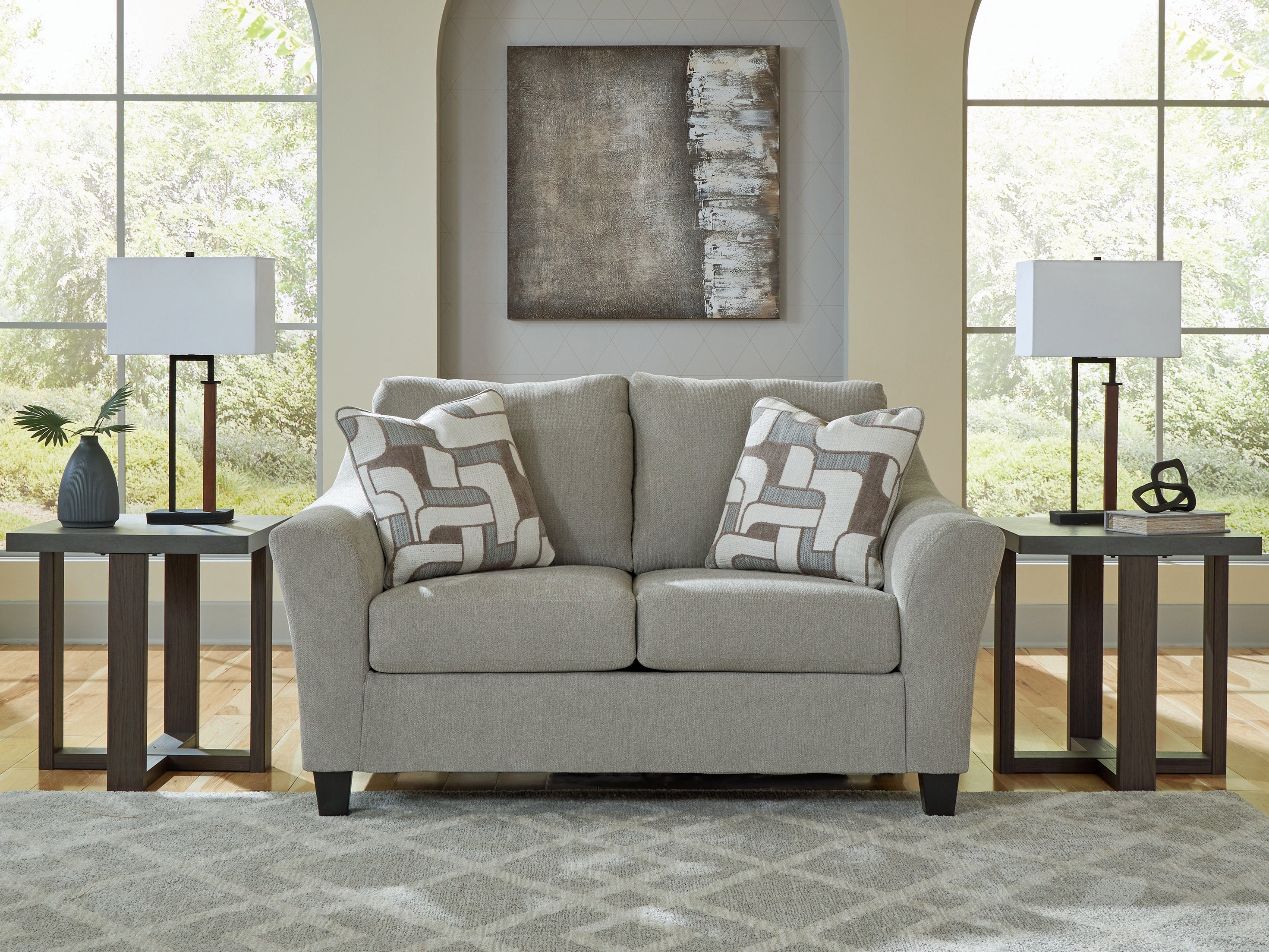 Lullora Furniture - Ashley Furniture - Willarae Living Room - Loveseat / Taupe - 5980335