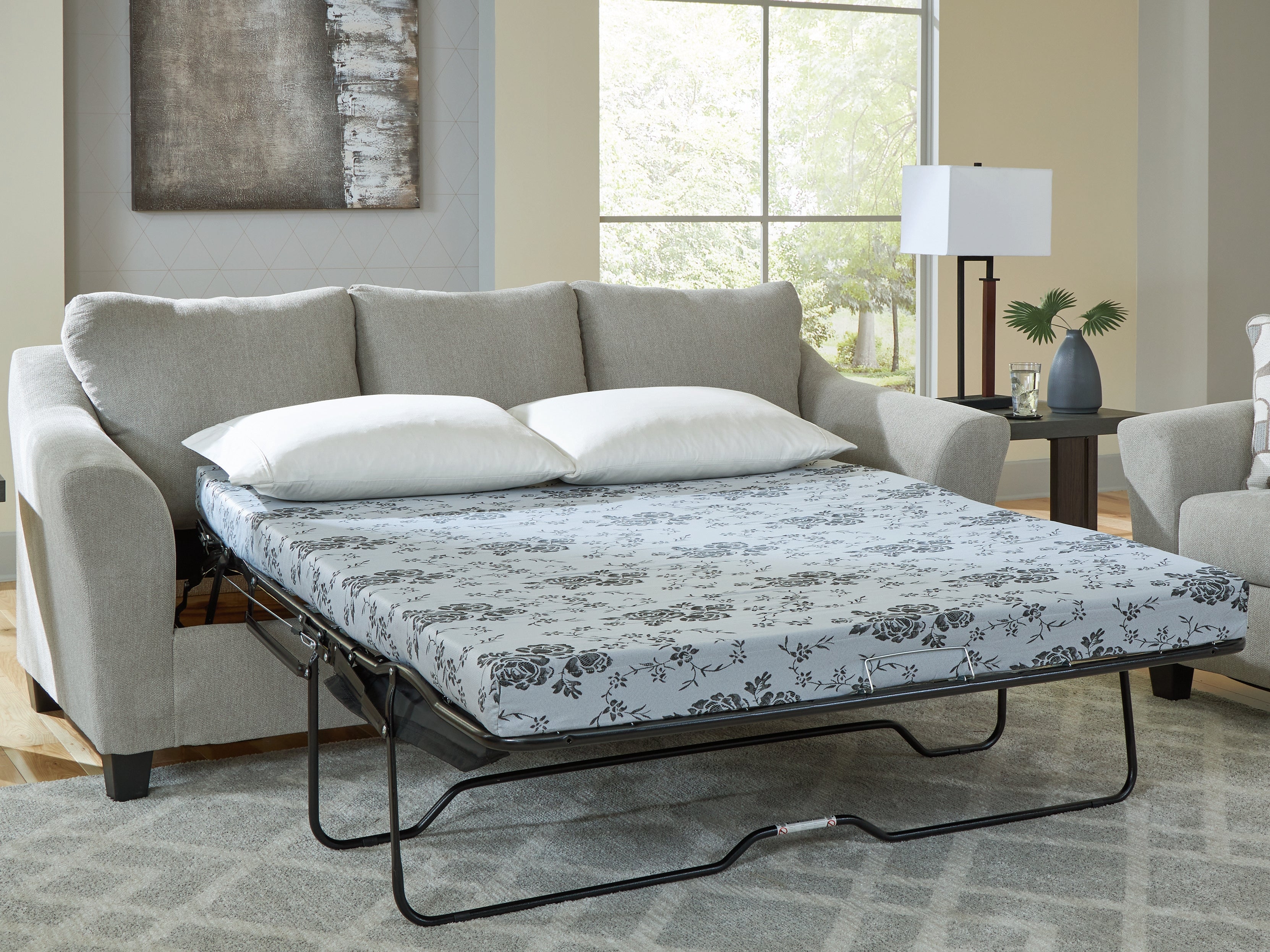 Lullora Furniture - Ashley Furniture - Willarae Living Room - Queen Sofa Sleeper / Taupe - 5980339