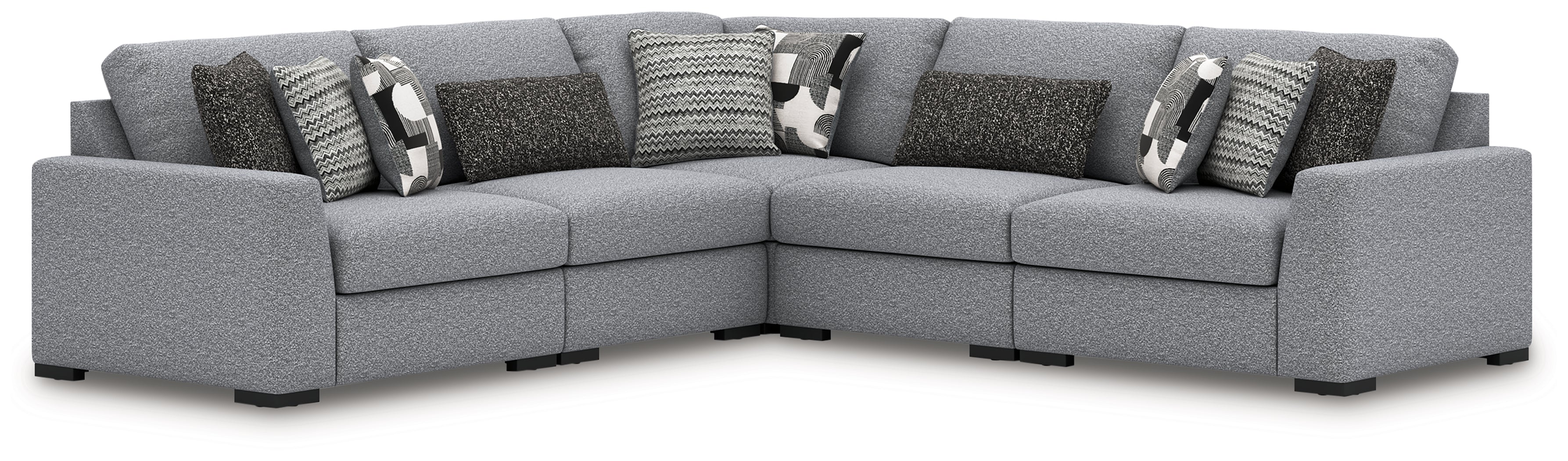 Lullora Furniture - Ashley Furniture - Bealton Sectional - RAF 5-Piece Sectional / Salt and Pepper - 61305S6