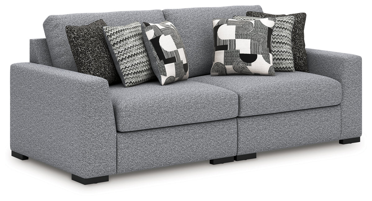 Lullora Furniture - Ashley Furniture - Bealton Sectional - RAF 5-Piece Sectional with Chaise / Salt and Pepper - 61305S8