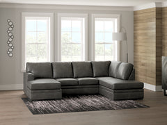 Lullora Furniture - Ashley Furniture - Lofton-Pike Sectional - LAF 2-Piece Sectional with Chaise / Shadow - PC61610S1