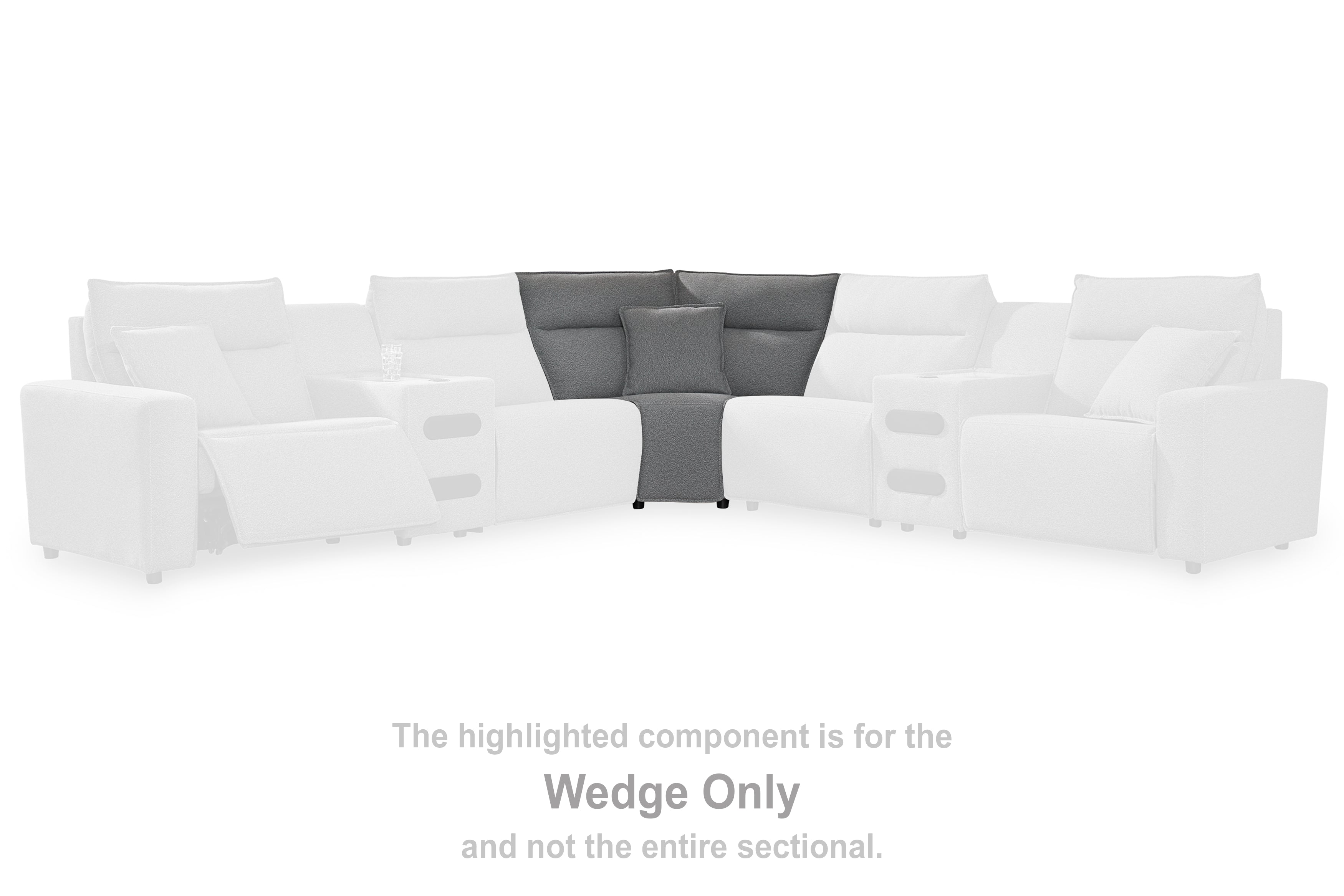 Lullora Furniture - Ashley Furniture - ModMax II Sectional - Wedge / Salt and Pepper - 6590677